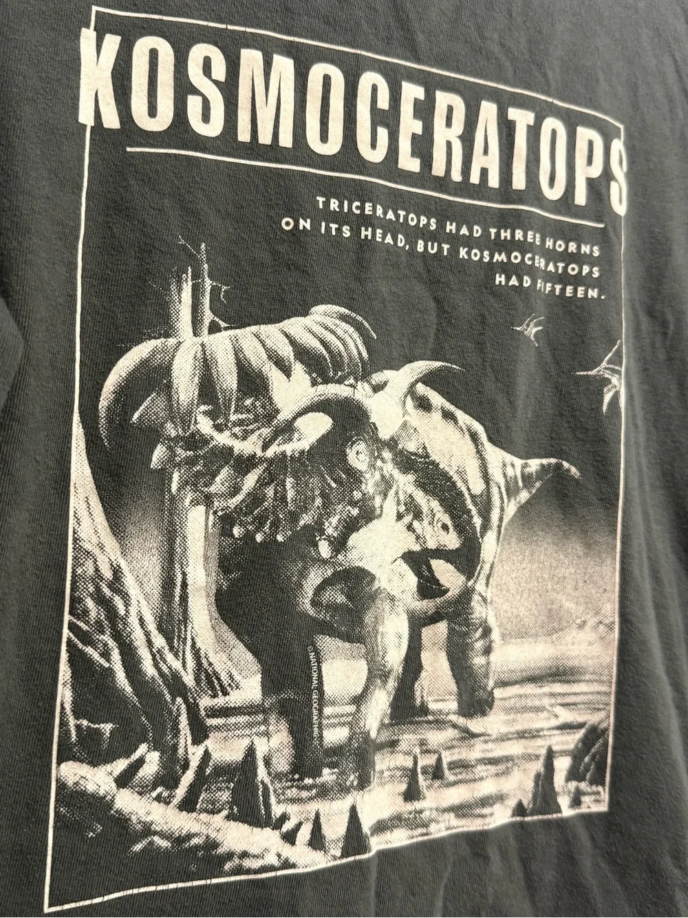 Gap Kids National Geographic Kids Olive Green Dinosaur Graphic Long Sleeve Tee